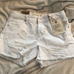 White Denim Shorts